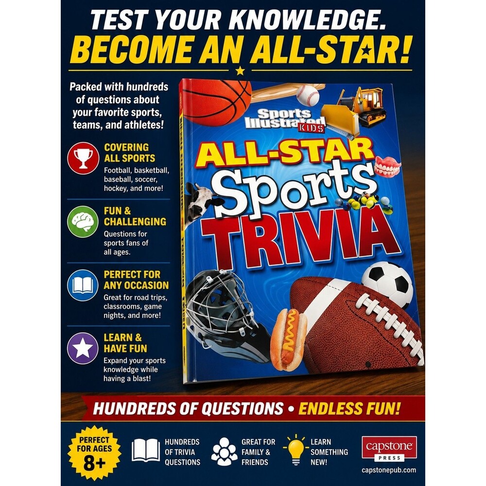 Sports Illustrated Kids All-Star Sports Trivia Paperback Book 2017 Capstone